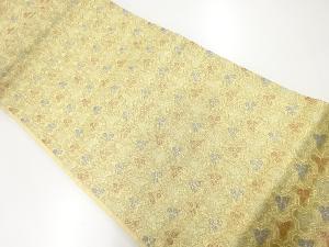 アンティーク　佐賀錦毘沙門亀甲に抽象模様織出し袋帯（材料）